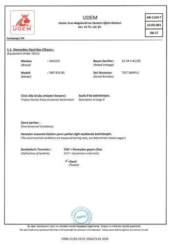 90 Series Beacon IP65 Test Report