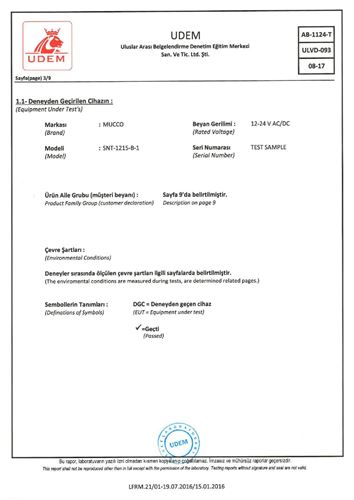125 Series Beacon IP65 Test Report