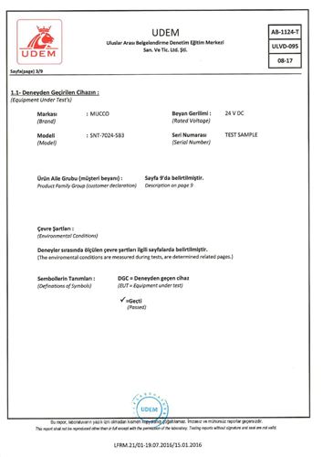 Signal Tower IP65 Test Report