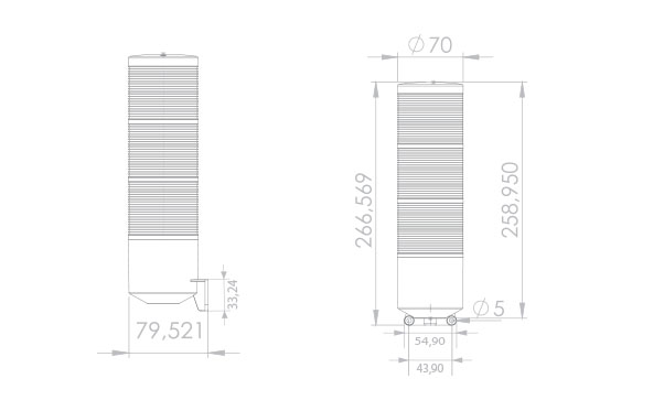 K70-Three-Layers-Dry-Contact-LED-Warning-Horns-dim-1